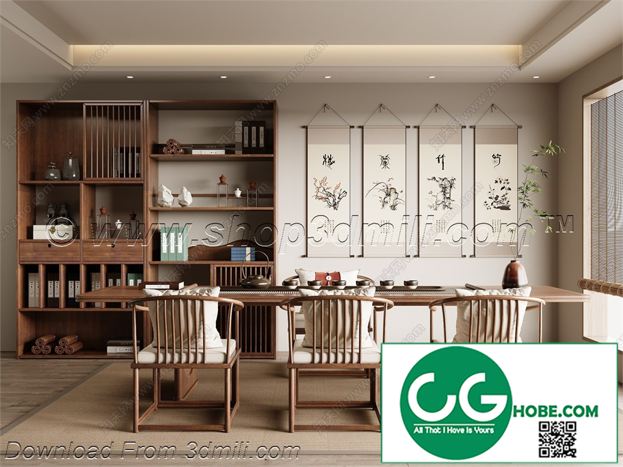Tea Room 24 3D Model